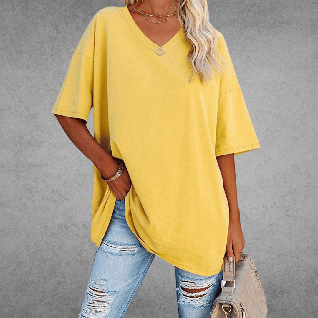 V-hals T-shirt Dames | Oversized & Casual Comfort