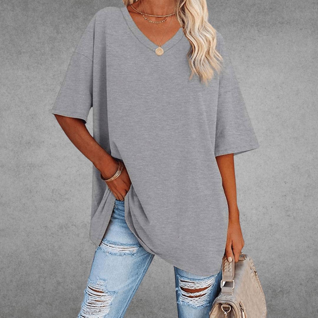 V-hals T-shirt Dames | Oversized & Casual Comfort
