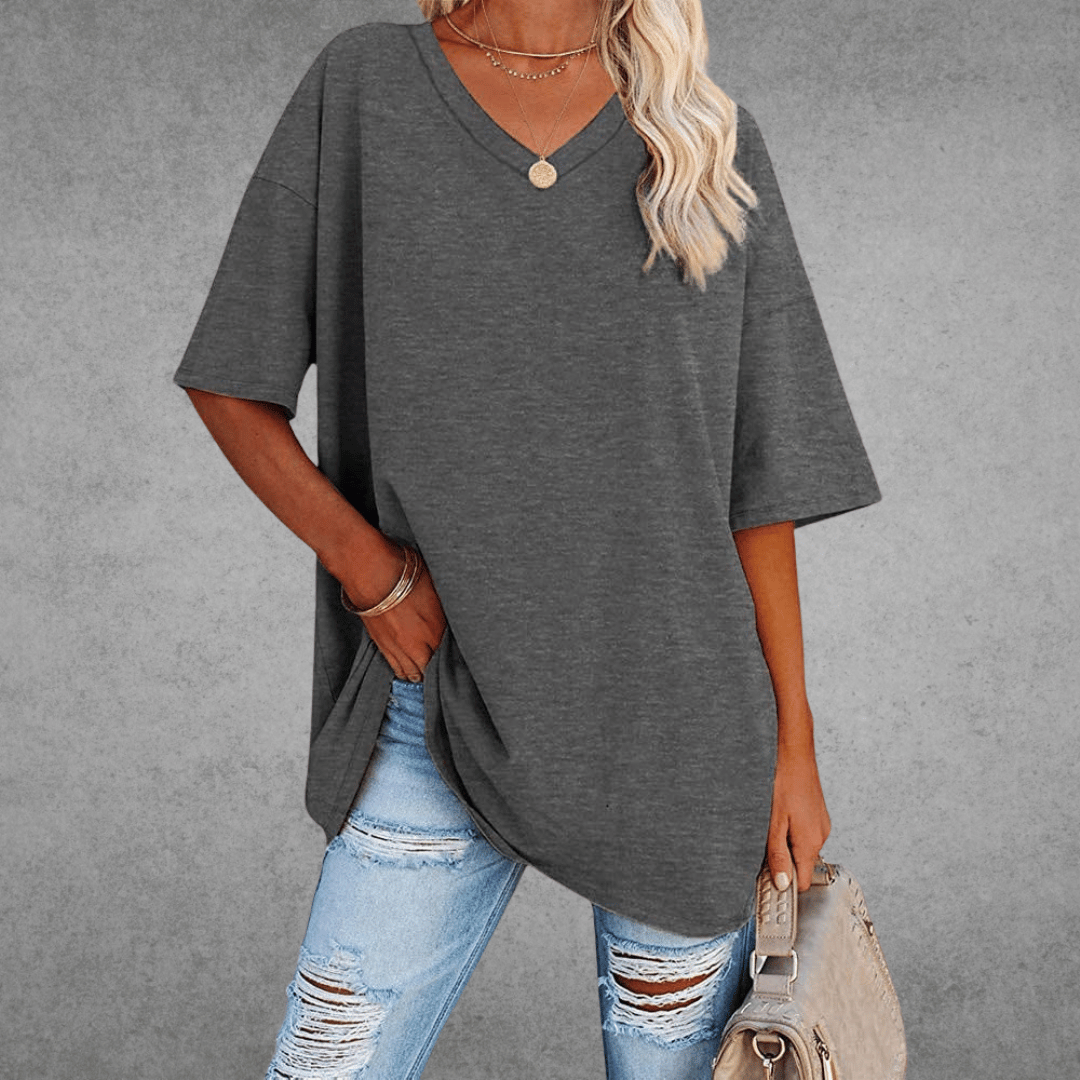 V-hals T-shirt Dames | Oversized & Casual Comfort
