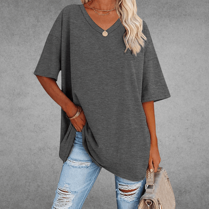V-hals T-shirt Dames | Oversized & Casual Comfort