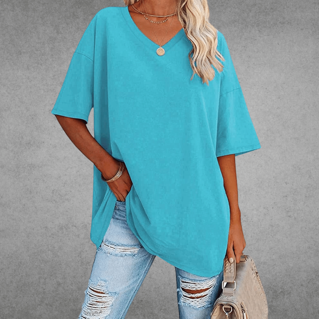 V-hals T-shirt Dames | Oversized & Casual Comfort