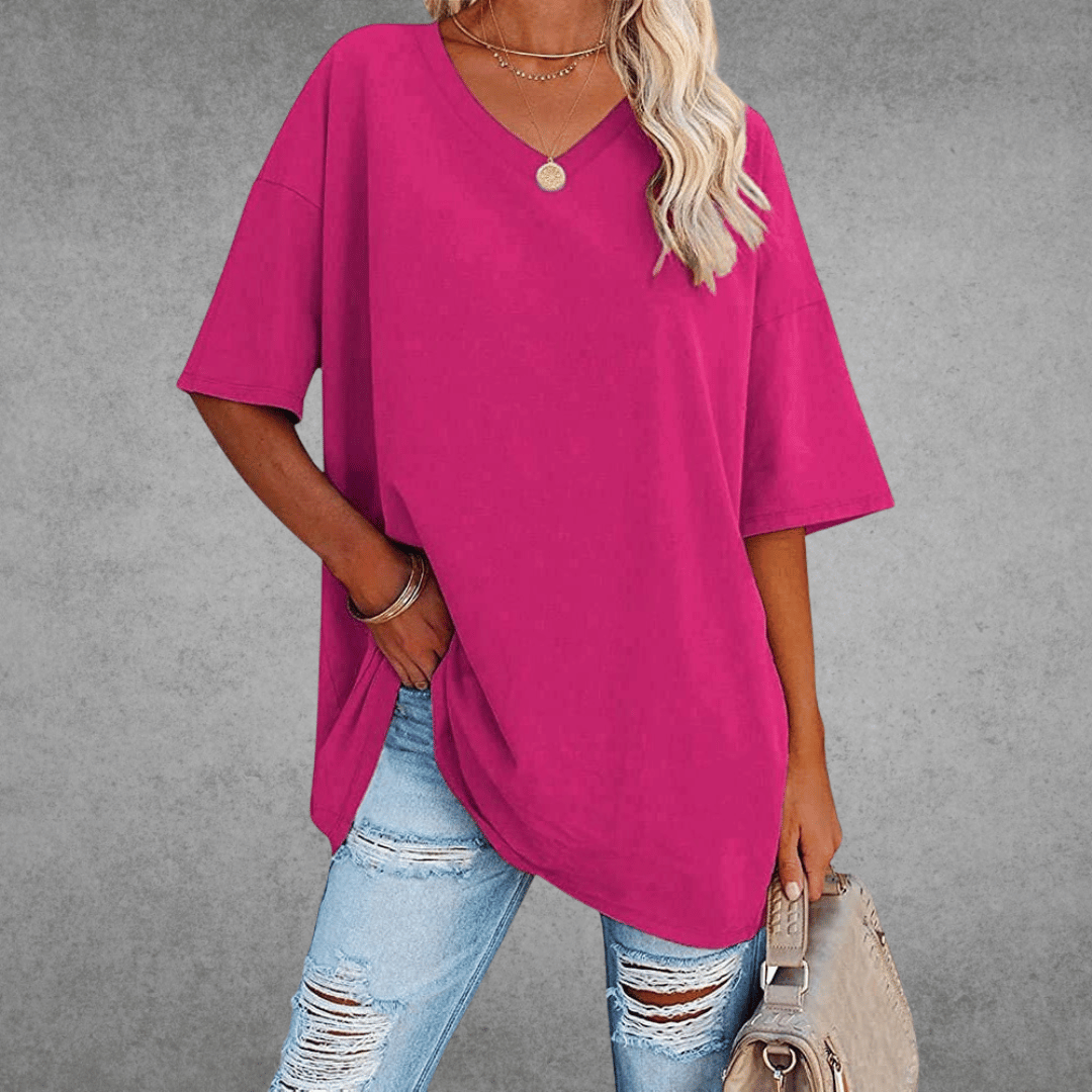 V-hals T-shirt Dames | Oversized & Casual Comfort