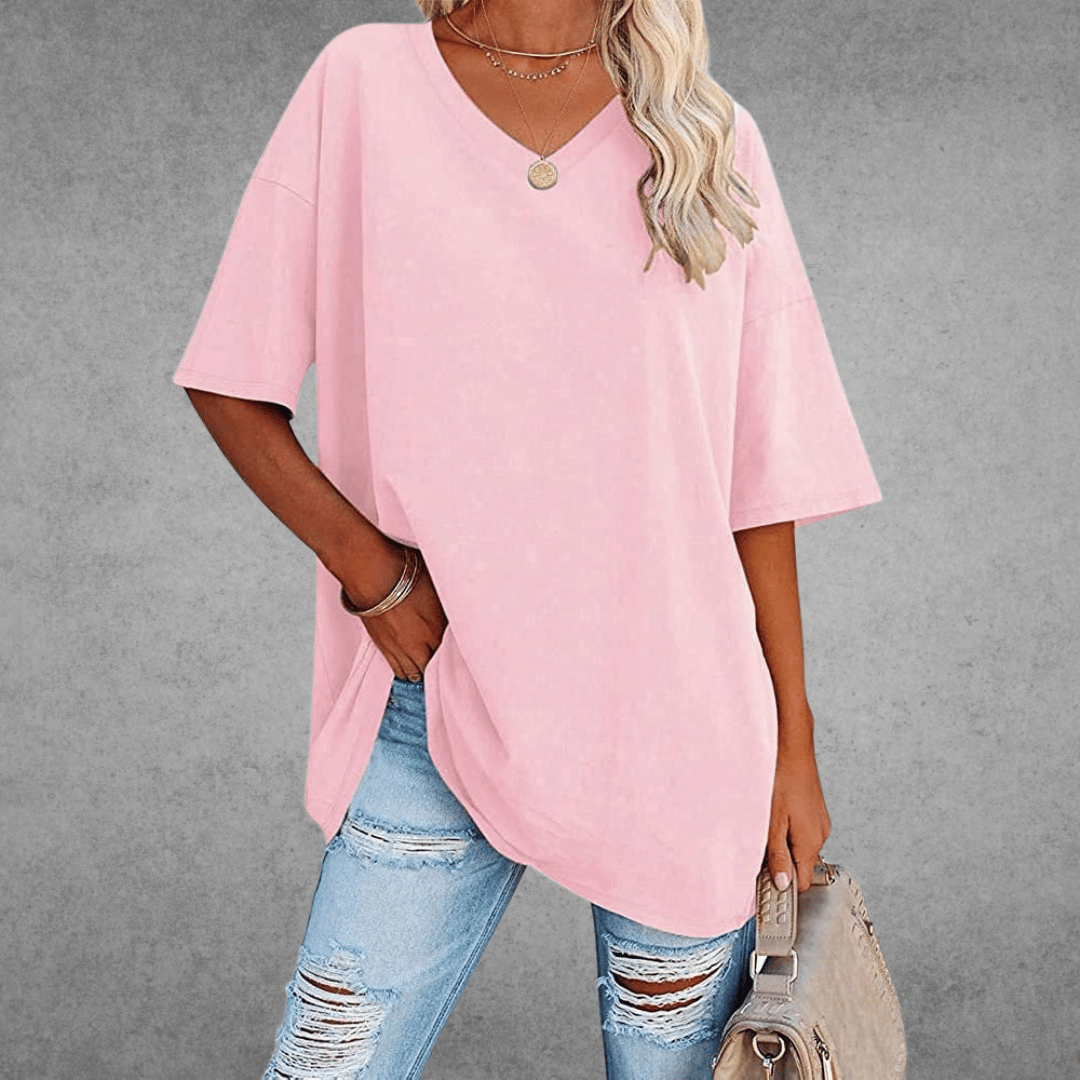 V-hals T-shirt Dames | Oversized & Casual Comfort