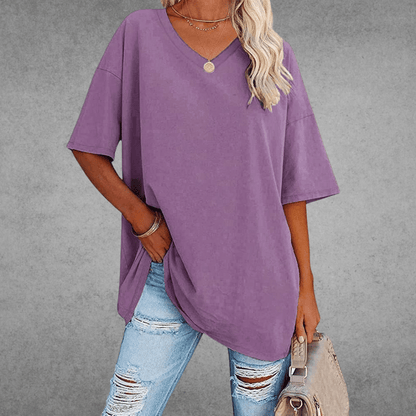 V-hals T-shirt Dames | Oversized & Casual Comfort