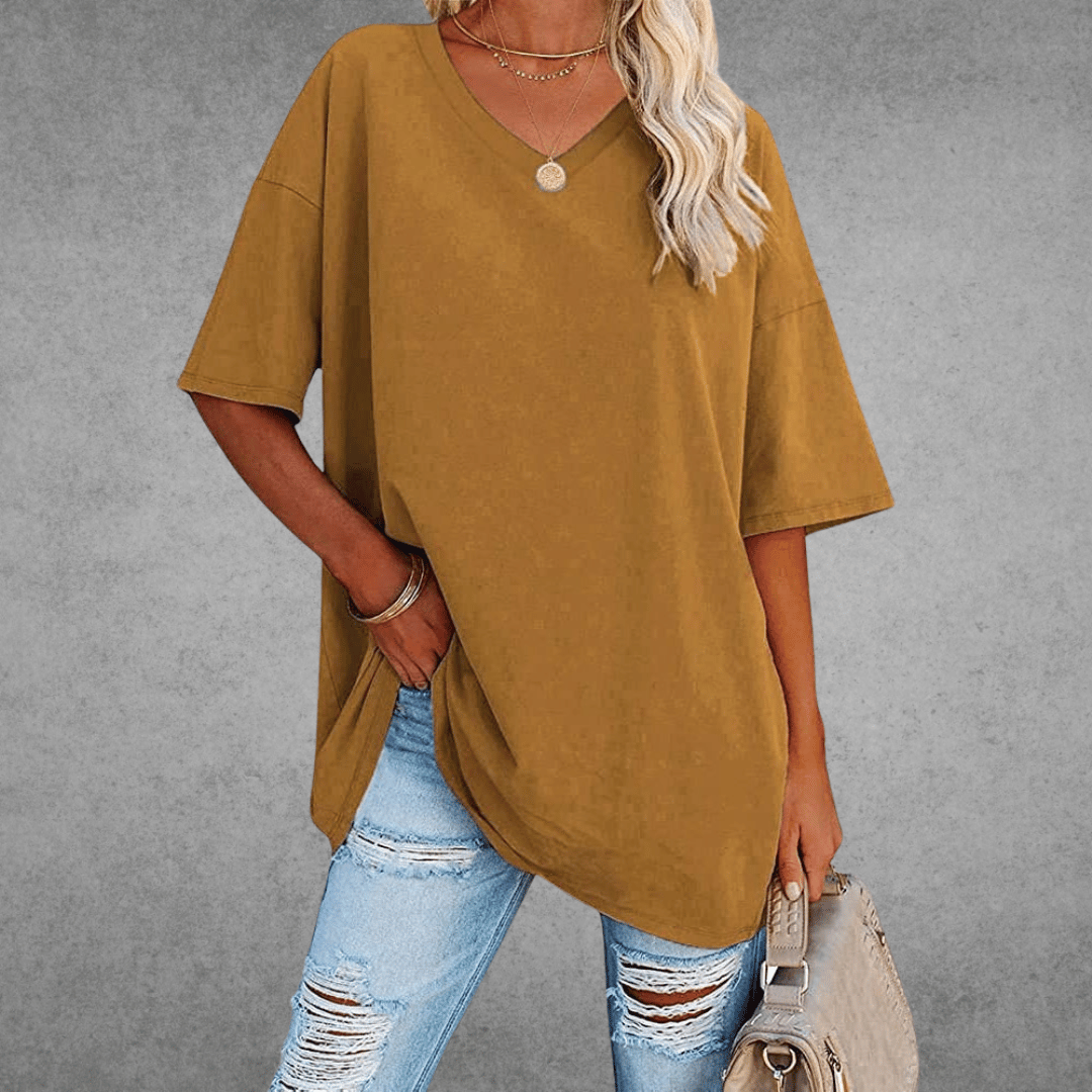 V-hals T-shirt Dames | Oversized & Casual Comfort
