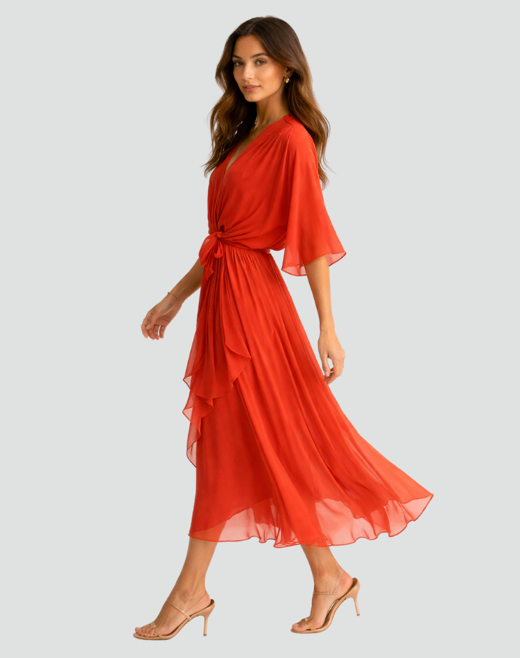 Women's Wrap Summer Dress | Maxi