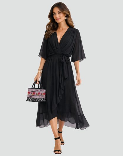 Women's Wrap Summer Dress | Maxi