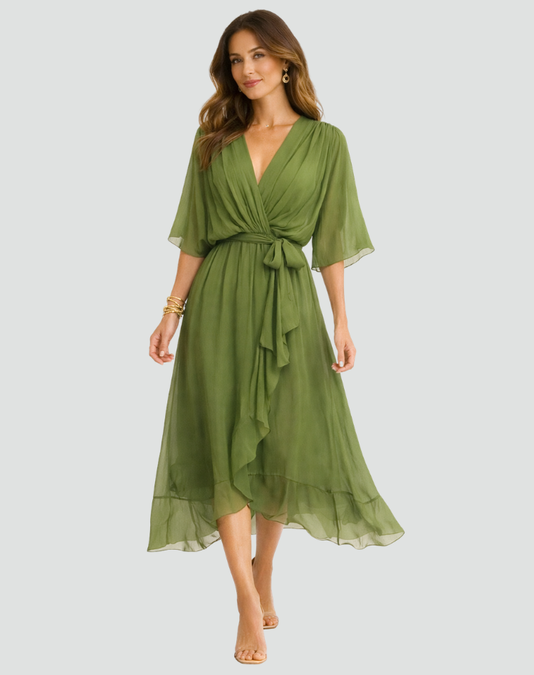 Women's Wrap Summer Dress | Maxi