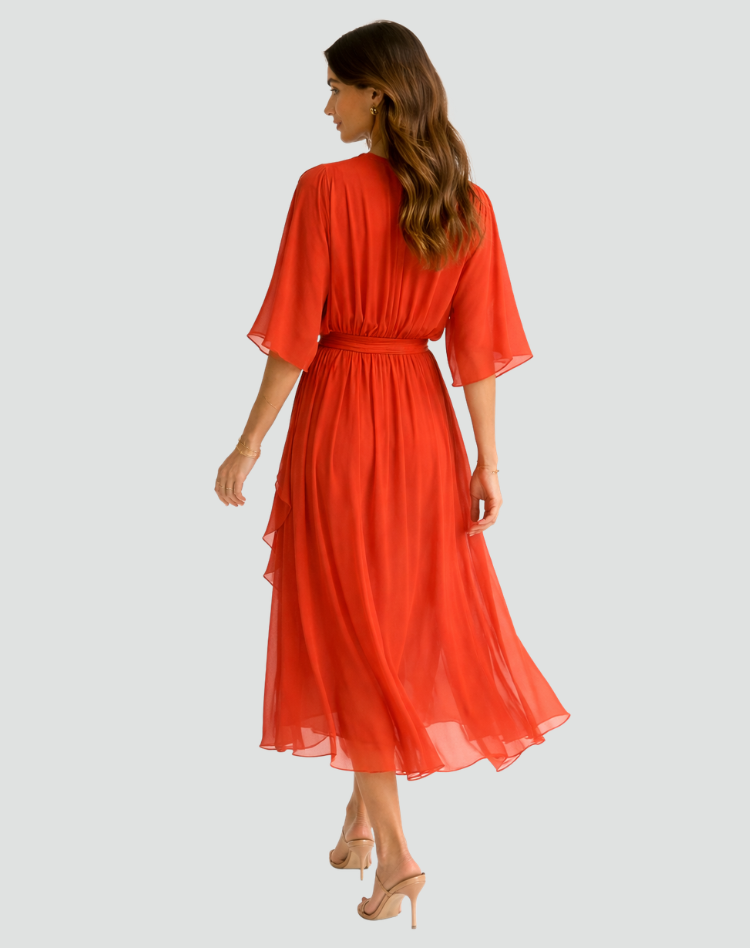 Women's Wrap Summer Dress | Maxi