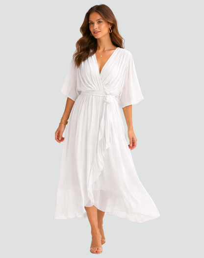 Women's Wrap Summer Dress | Maxi