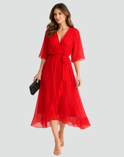 Women's Wrap Summer Dress | Maxi
