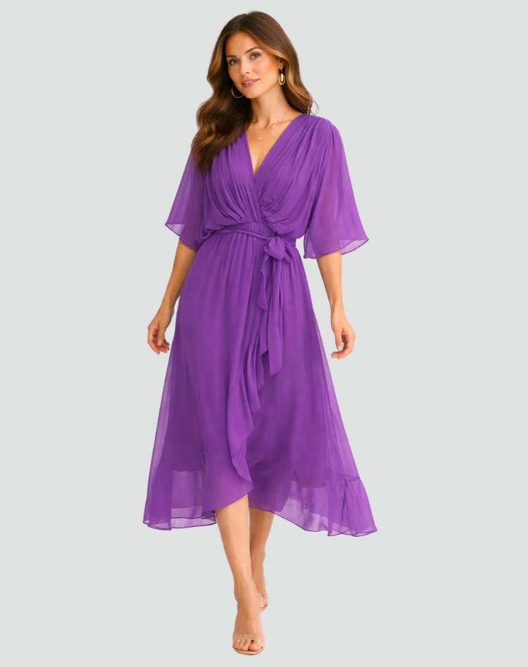 Women's Wrap Summer Dress | Maxi