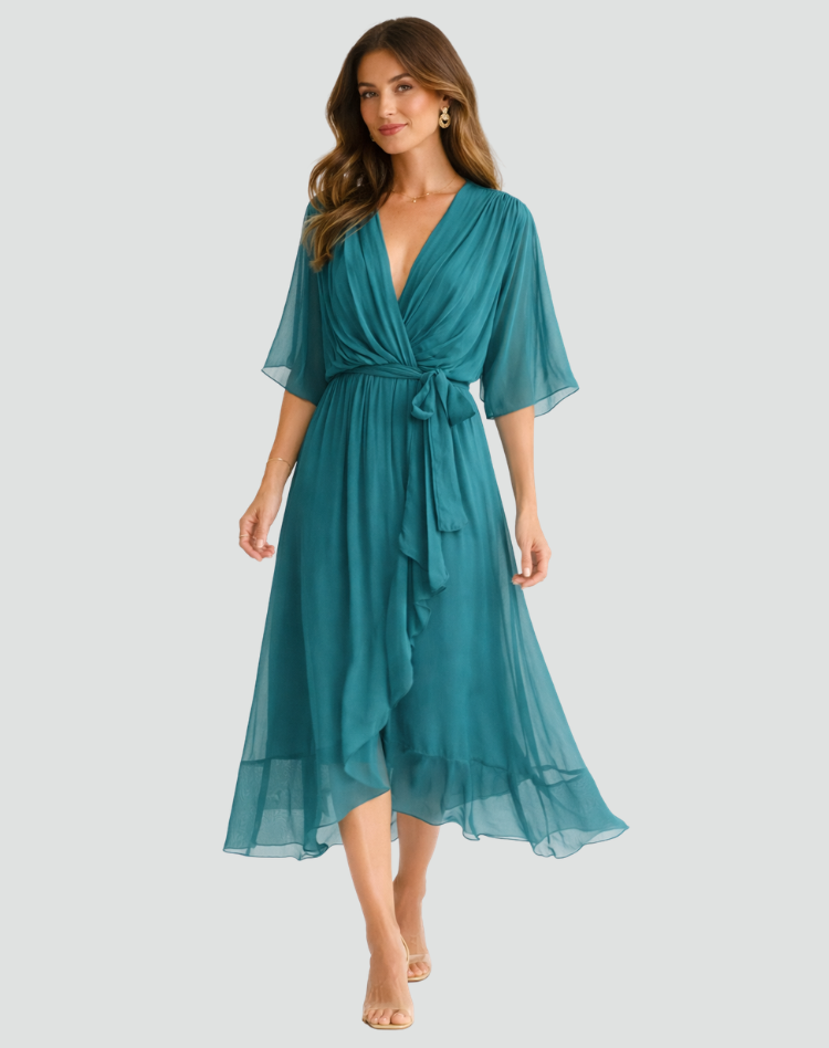 Women's Wrap Summer Dress | Maxi
