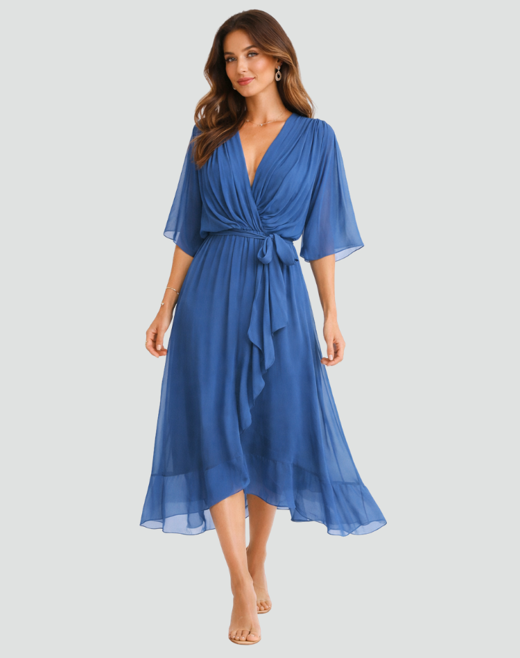 Women's Wrap Summer Dress | Maxi