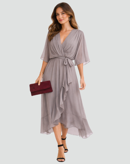 Women's Wrap Summer Dress | Maxi