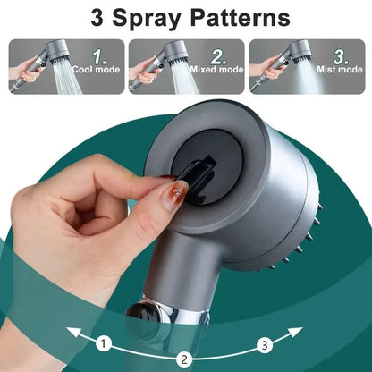 TURBOHEAD – High-Pressure Shower Head with Filter System for Clean Water