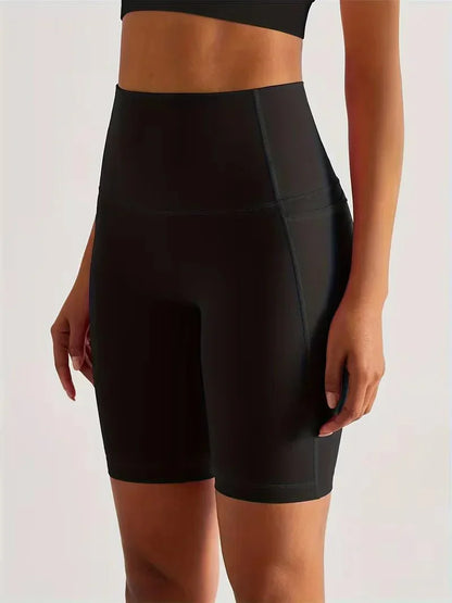 Women's sports leggings shorts with pocket