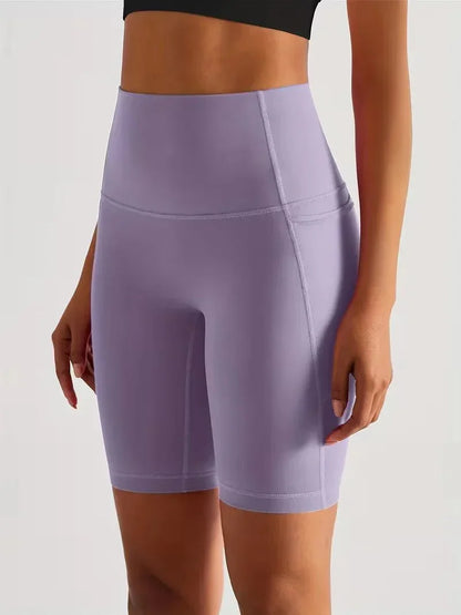 Women's sports leggings shorts with pocket