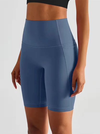 Women's sports leggings shorts with pocket