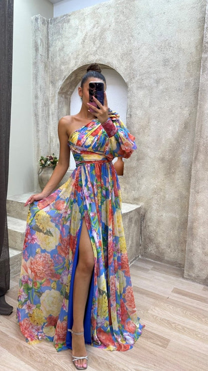 Floral Maxi Dress for Gala and Formal Occasions