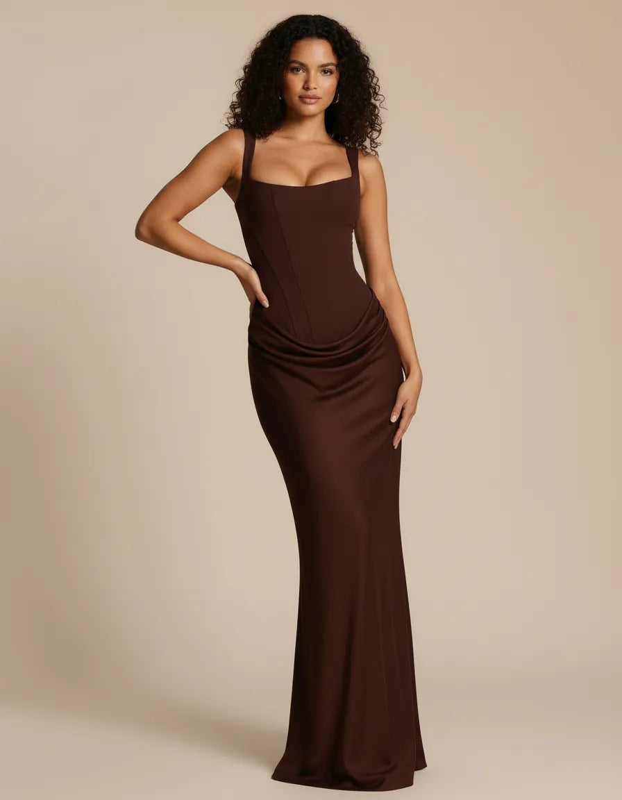 Amara | Sculpted Elegant Midi Dress
