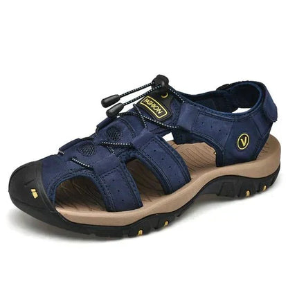 Men's Trekking Sandals with Velcro Fastener for Outdoor Use