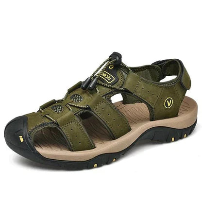 Men's Trekking Sandals with Velcro Fastener for Outdoor Use