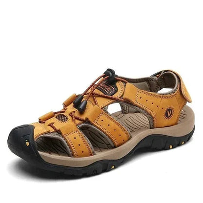 Men's Trekking Sandals with Velcro Fastener for Outdoor Use