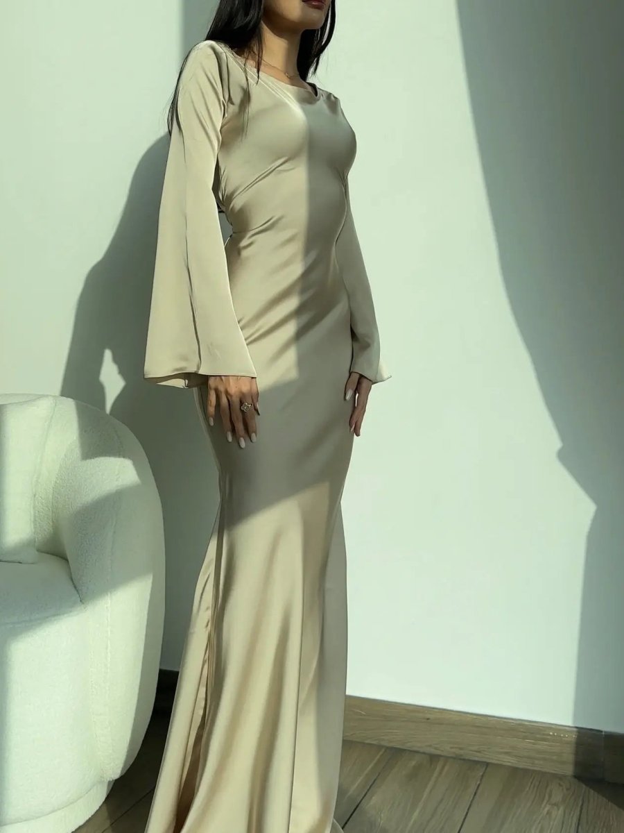 Maxi Dress with Long Sleeves for Women