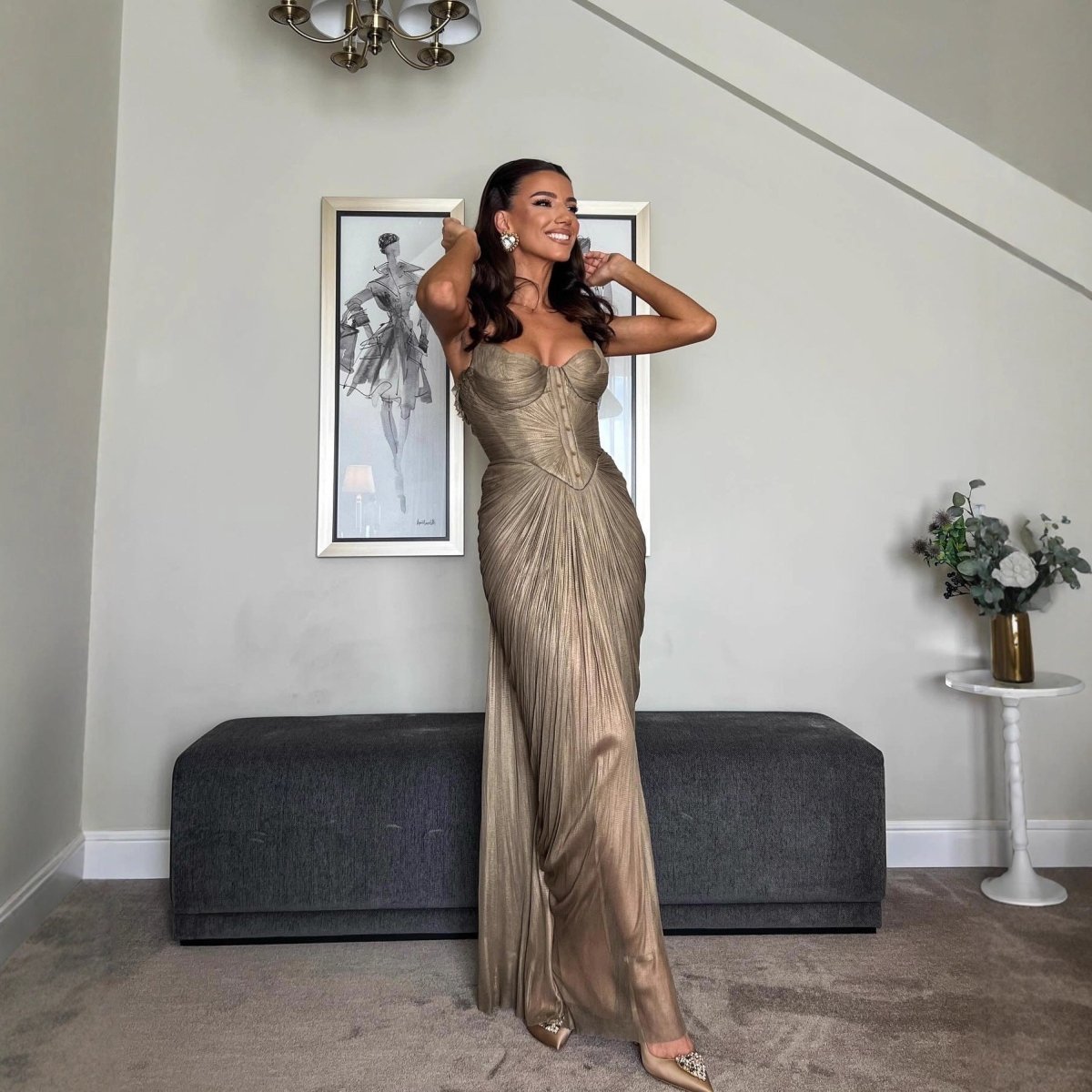 Maxi Evening Dress Long Elegant for Gala