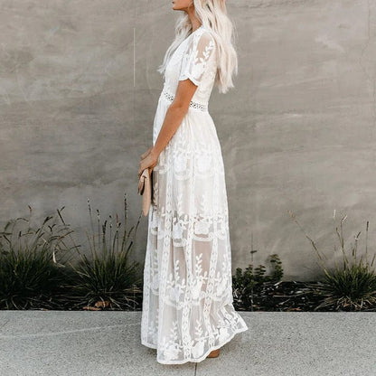 Ibiza Lace Maxi Dress for Women