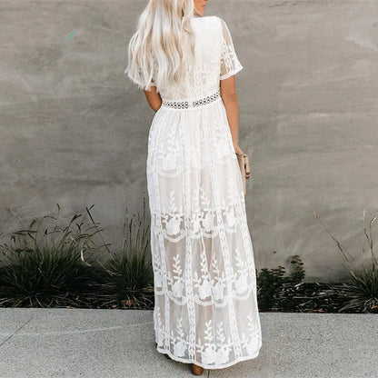 Ibiza Lace Maxi Dress for Women