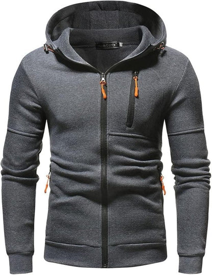 The Southern Atelier - Full-Zip Hoodie with Fleece Lining and Pockets for Workouts and Everyday Wear