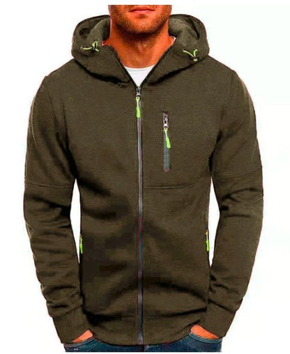 The Southern Atelier - Full-Zip Hoodie with Fleece Lining and Pockets for Workouts and Everyday Wear