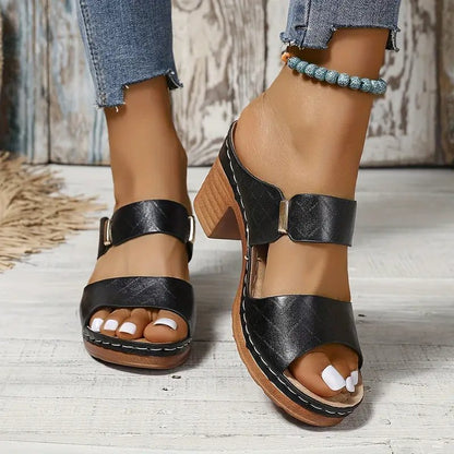 Emma | Women's Orthopedic Cushioned Block Heel Sandals